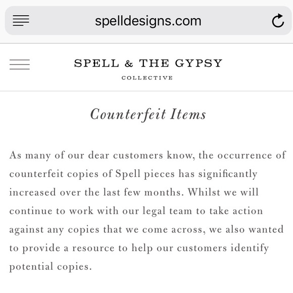 Spell Dresses & Skirts - 🌿 Spell and the Gypsy List of Copied Garments